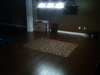The best time for the flooring or carpet to be placed is before reassembling your pool table