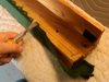 Removing of old rail cloth