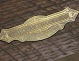 Weathered Brown Finish rail with C. L. Bailey name plate