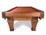 Star Medallion on Cinnamon Finish Brittany Pool Table