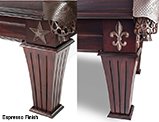 Fleur de Lis or Star Medallion with Espresso Finish