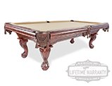 Cape Town Pool Table with Ball and Claw Legs