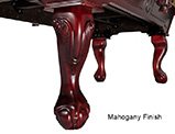 Mahogany Finish Ball and Claw