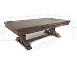 Carmel Pool Table Dimensions