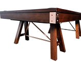 Bottom Angle View of the Johnson Pool Table