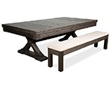  Kariba Pool Table with Optional Dining Table Top and Bench
