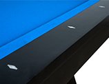 Close up of Madison Pool Table Rail