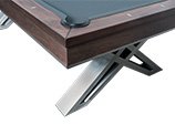 Natural Walnut Finish Leather Drop Pockets