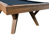 Tyler Pool Table in Rustic Oak