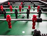 Close Up of Zoom Foosball Table