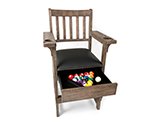 Carmel King Spectator Chair with Open Drawer