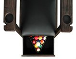 Top View of Kariba Spectator Chair with Open Drawer