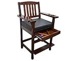 King Spectator Chair with Open Drawer