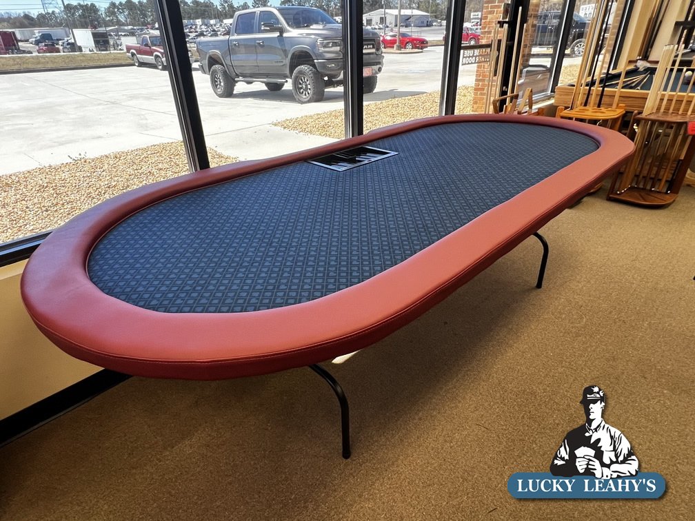 Custom 9ft 10 Person Lucky Leahy’s Poker Tables