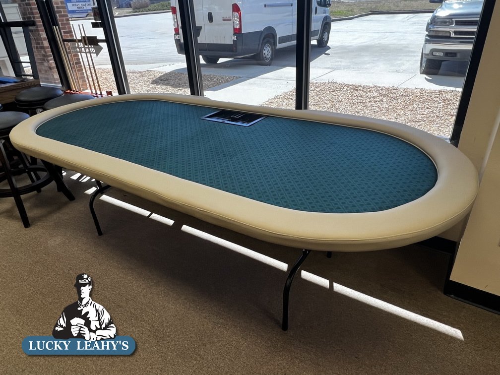 Custom 9ft 10 Person Lucky Leahy’s Poker Tables