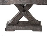 Kariba Shuffleboard Charcoal Brown Finish Legs