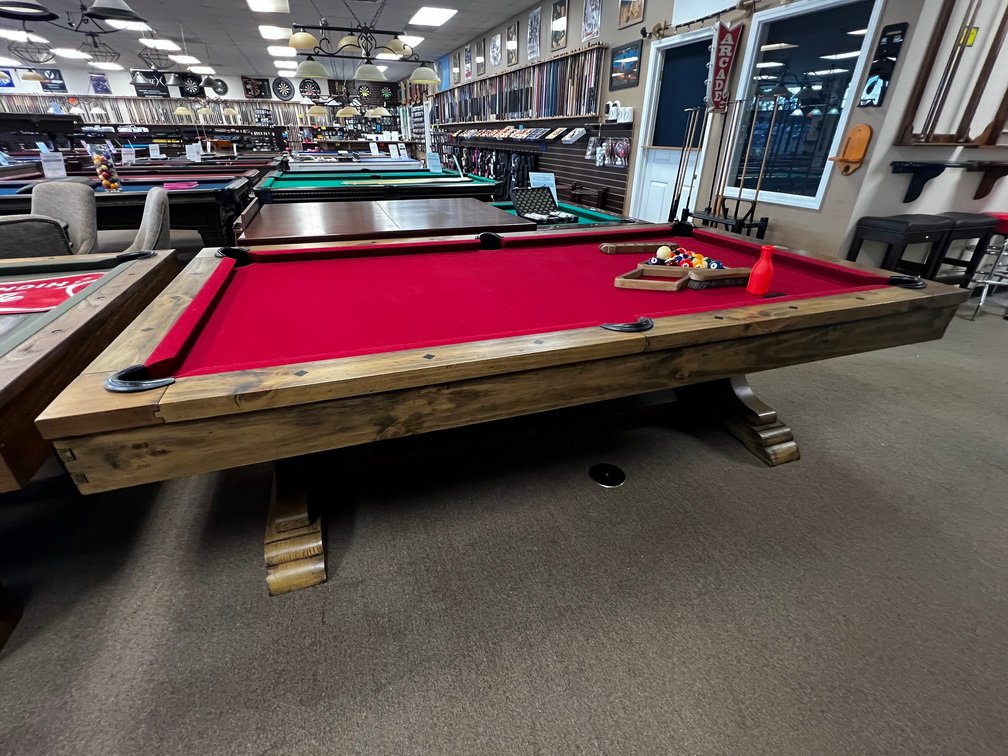 8ft Ozone Billiards with Pull down Stoarge Drawer & Dining Top Included